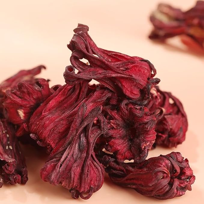 Hibiscus Flower Tea 洛神花茶 – 100g/3.5oz (50 Pyramid Tea Bags), 100% Natural, Caffeine-Free, Sugar-Free