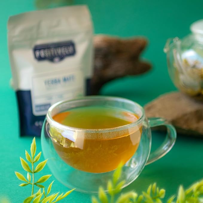 Organic Positively Tea Company, Yerba Mate Tea Bags (Unsmoked), 20 Count