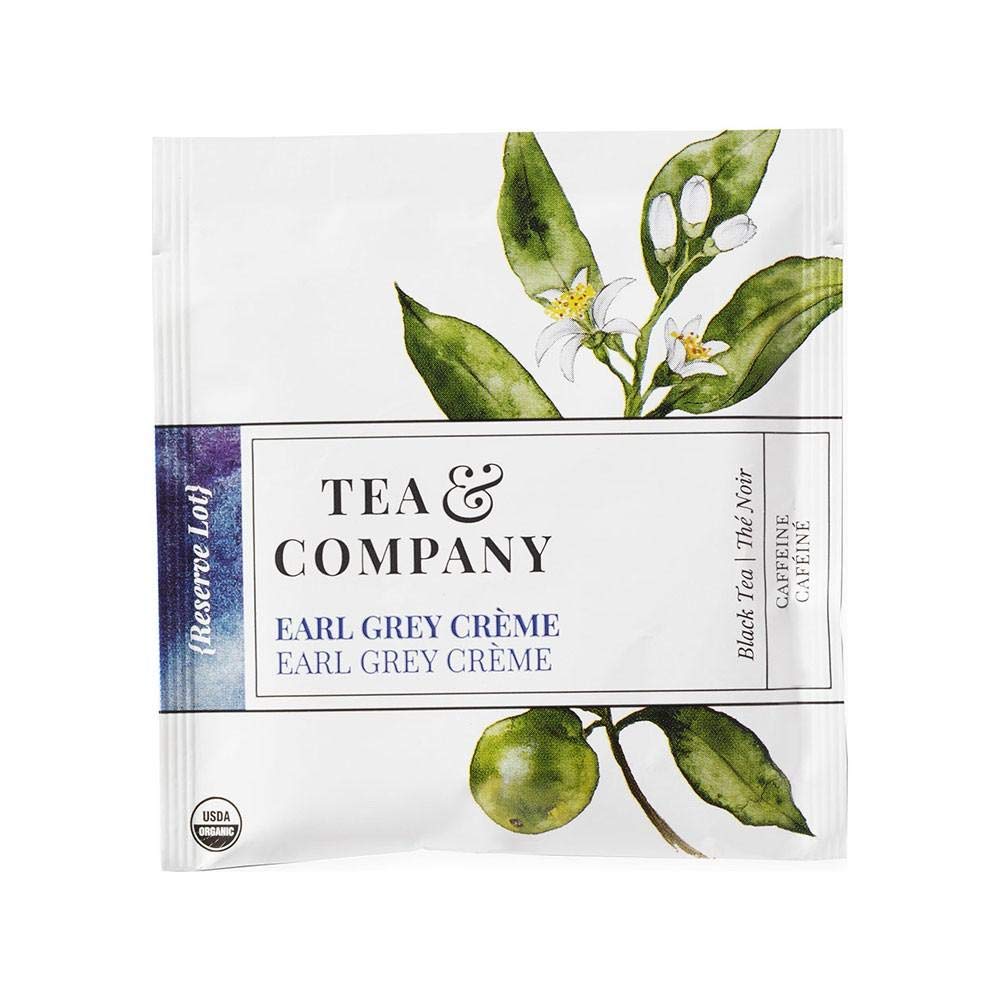 Mighty Leaf Tea and Company Organic Earl Grey Crème – 100 Count Silken Tea Pouches – Smooth Black Tea with Vanilla & Bergamot – Premium Whole Leaf Hot or Iced Brewing