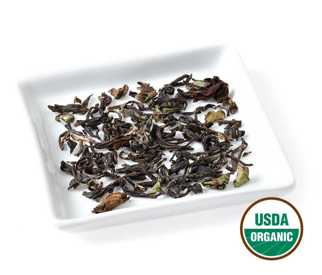 Golden Moon Tea Organic Darjeeling Black Tea - Loose Leaf, Non-GMO - 2.3 Ounce Travel Tin (17 Servings)