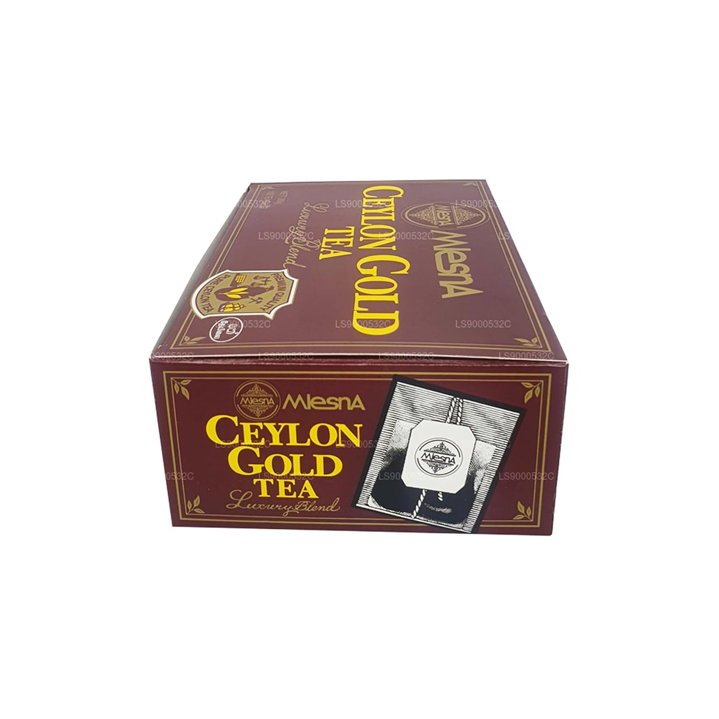 Mlesna Ceylon Gold Tea Luxury Blend -Premium quality 100 tea Bags 200g (7.05 Oz)