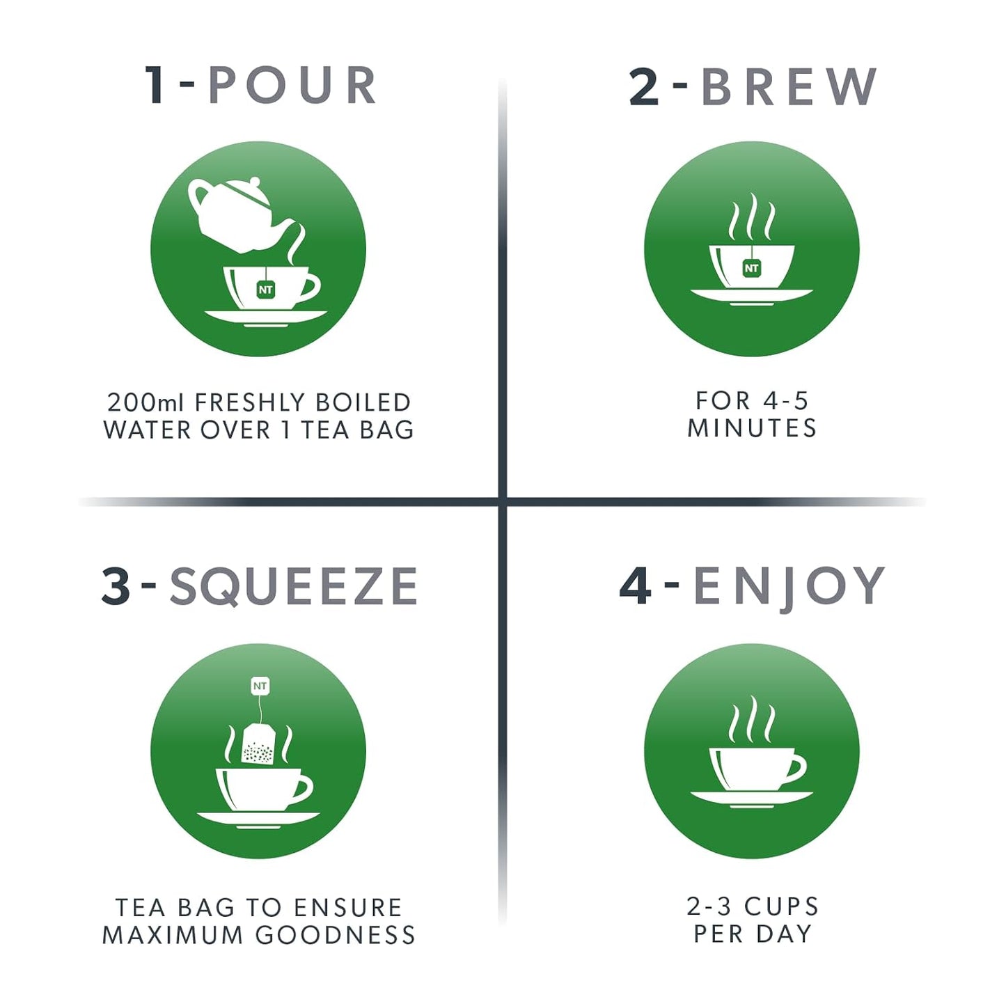Nutra Tea - Moringa Leaf &amp; Ashwagandha – Moringa Tea Bags, Ashwagandha Tea Bags - For Mood Support and Stress Relief - 40 Individually Wrapped Bags - Herbal Infusion (2 Pack)