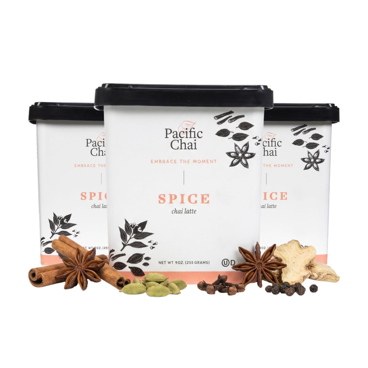 Pacific Chai Spiced Chai Latte Mix, Instant Chai Tea Latte Drink Mix, Gluten Free, Kosher Certified Powder Beverage, Café