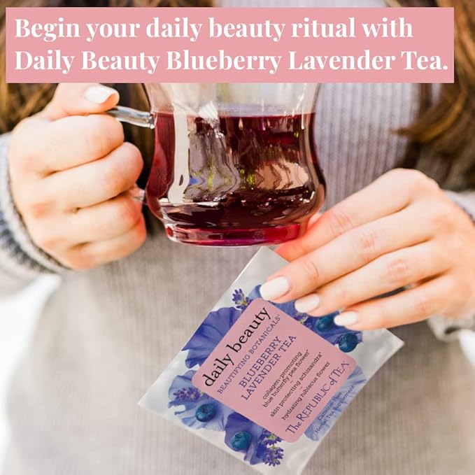 The Republic of Tea – Beautifying Botanicals Tea Assortment Gift (24 Individually Wrapped Herbal Tea Bags)