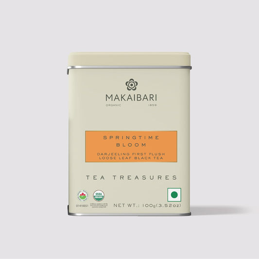 Makaibari Spring Time Bloom | Tin Caddy 100 gm | First Flush black Tea