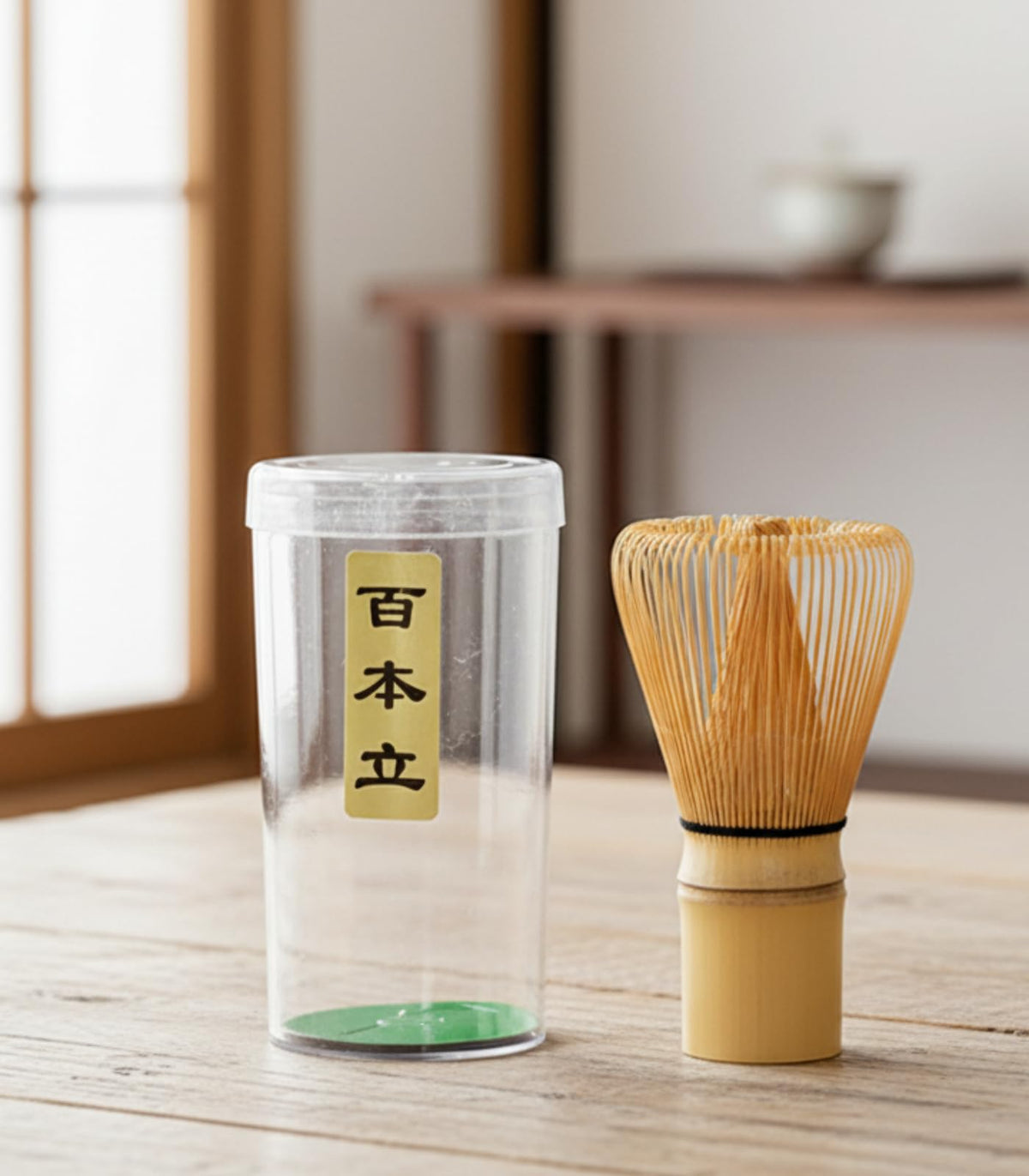 BASECENT Matcha Whisk 2-Pack - Handcrafted Bamboo Chasen Set, 100-Prong Traditional Japanese Stirrer for Authentic Matcha Tea