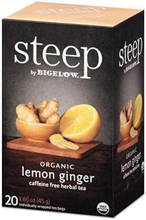 Bigelow Tea Steep Lemon Ginger Organic, 1.55oz (43g)