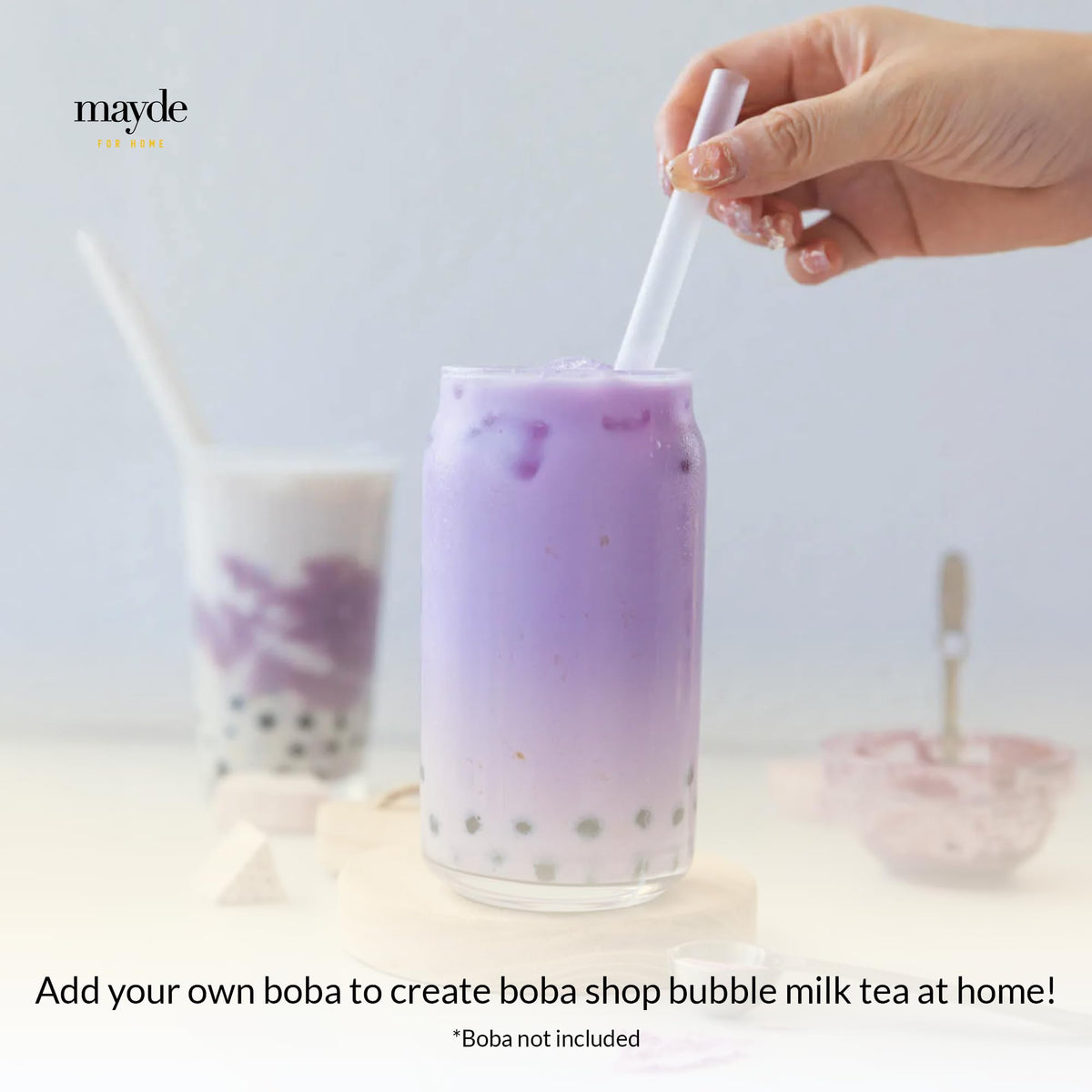 Mayde Taro Instant Milk Tea Powder From Taiwan for Boba Milk Tea 2.2 lbs