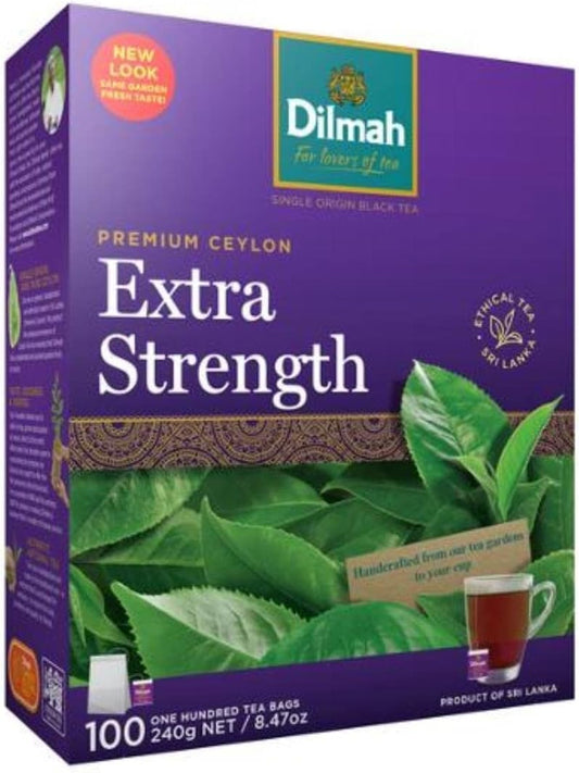 Dilmah Extra Strength Ceylon Tea 100 Tea Bags - 240g(8.47oz)