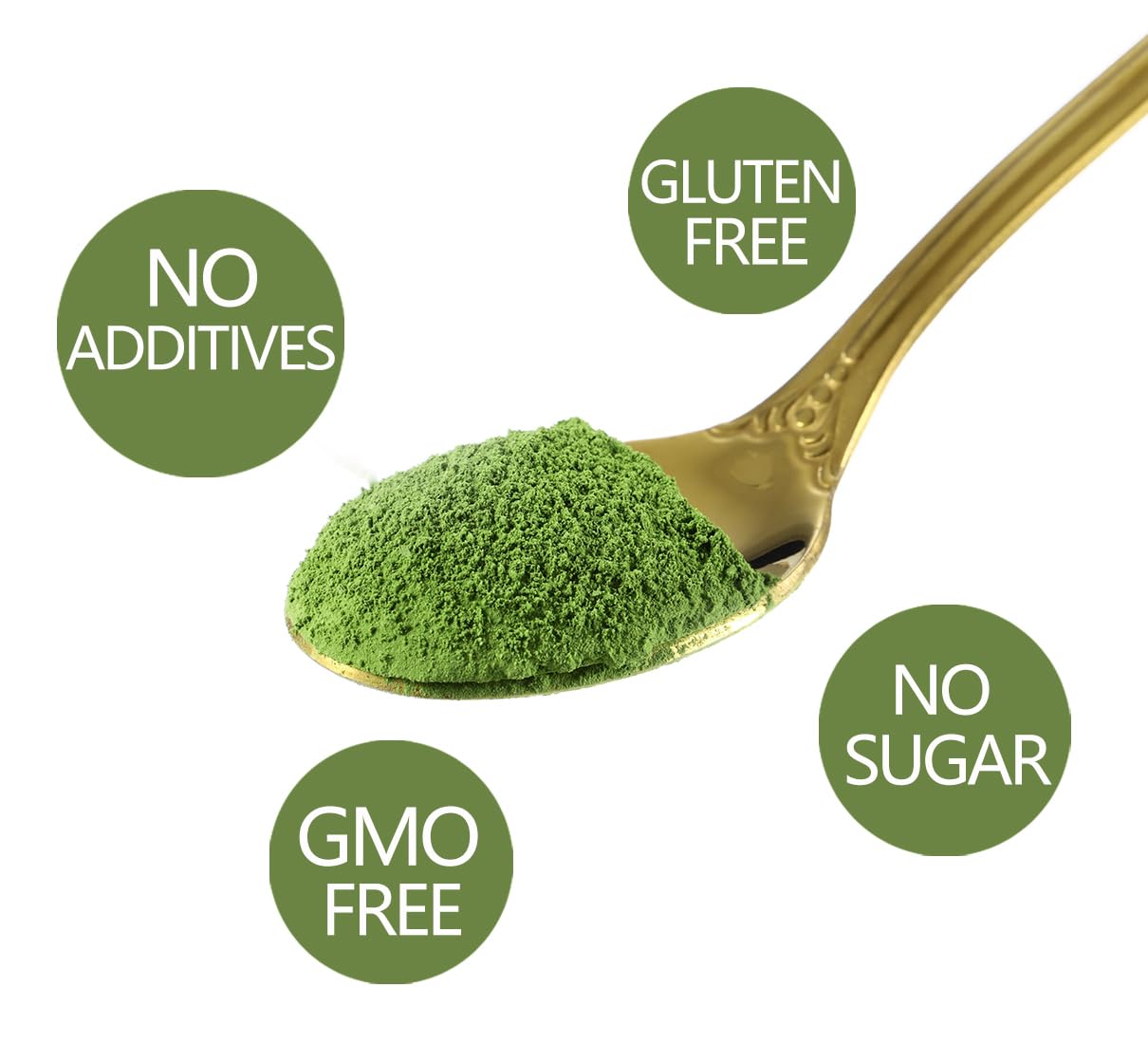 Ceremonial Grade Matcha Green Tea Powder, 1.06 Oz/30g, 100% Organic & No Additives & Gluten-Free Vegan.