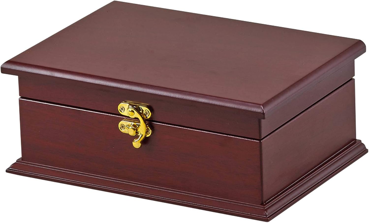 Wooden Tea Box in Rosewood And Cream