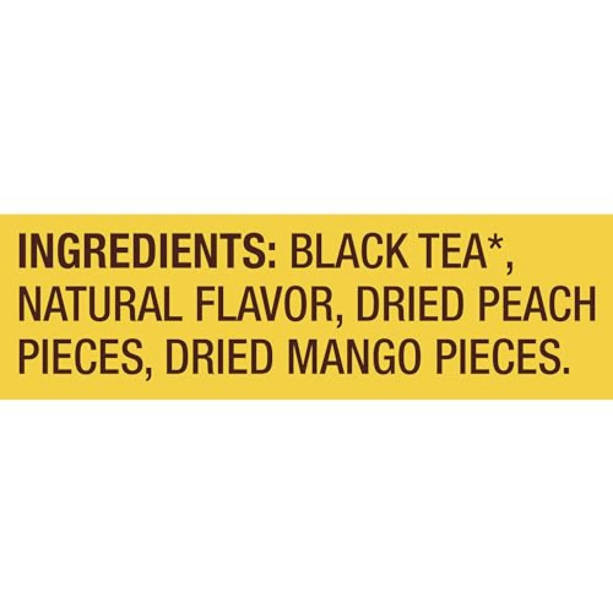 Lipton Peach Mango Black Tea Pyramid Bags, 80 Total Bags (20 Count 4-Pack)