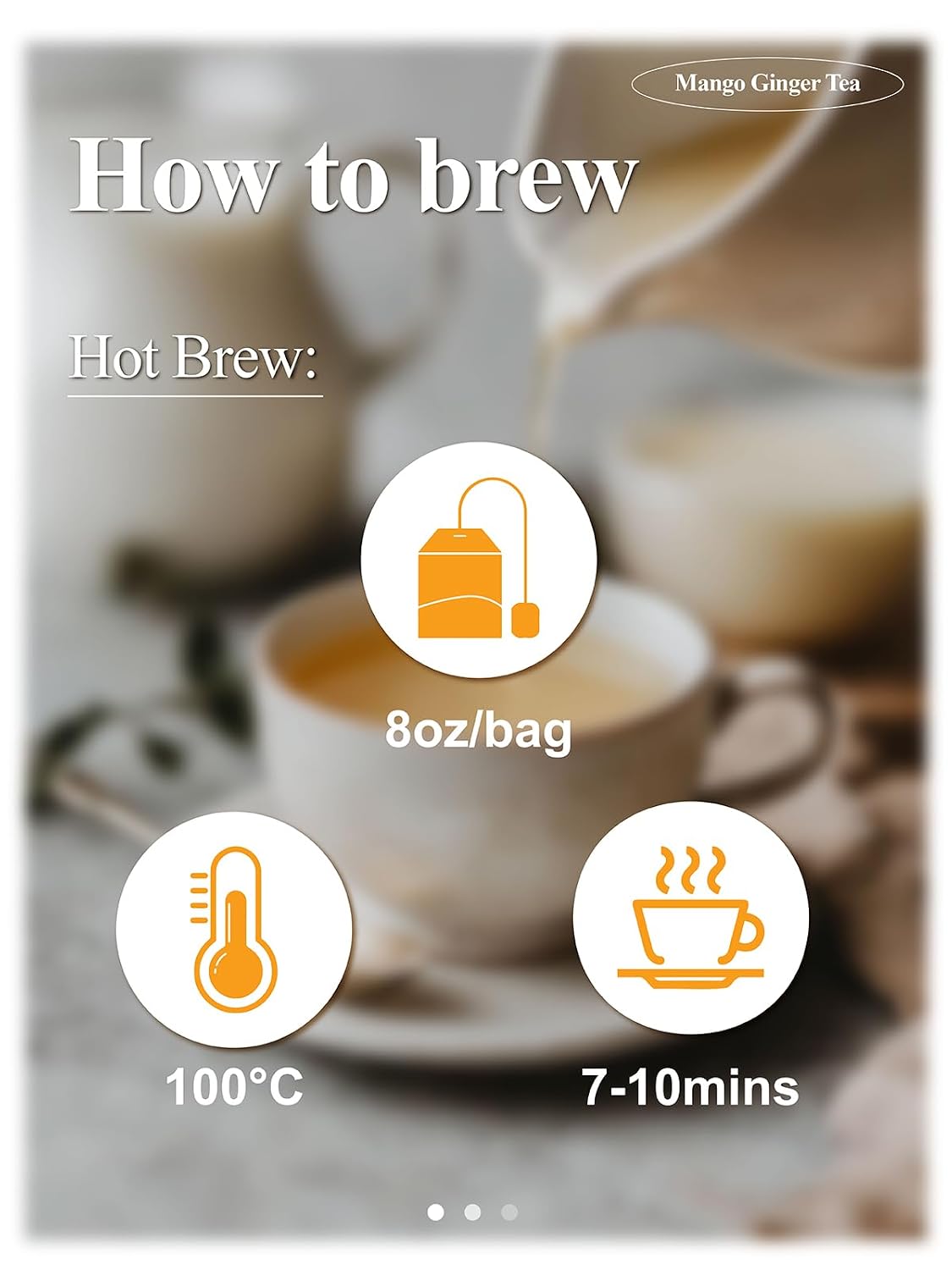 LOOMICA Mango Ginger Tea Bags, Fruity Herbal Blend, 20 Ct | Caffeine-Free, Tropical &amp; Spicy, Smooth Herbal Tea with Ginger, Cardamom &amp; Cinnamon, Individually Wrapped, Daily Refreshment