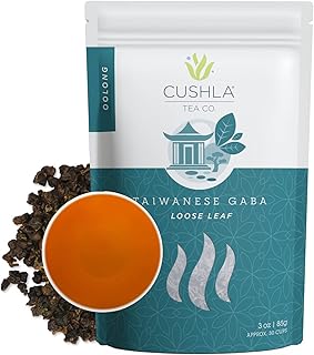 Taiwanese GABA Oolong Loose Leaf Tea - Gaba Oolong Soothing Tea. Gabba Wu Long Tea From Taiwan