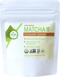 Aiya Organic Culinary Grade Matcha Green Tea Powder, 50g (1.76 oz), Japanese Premium Tea
