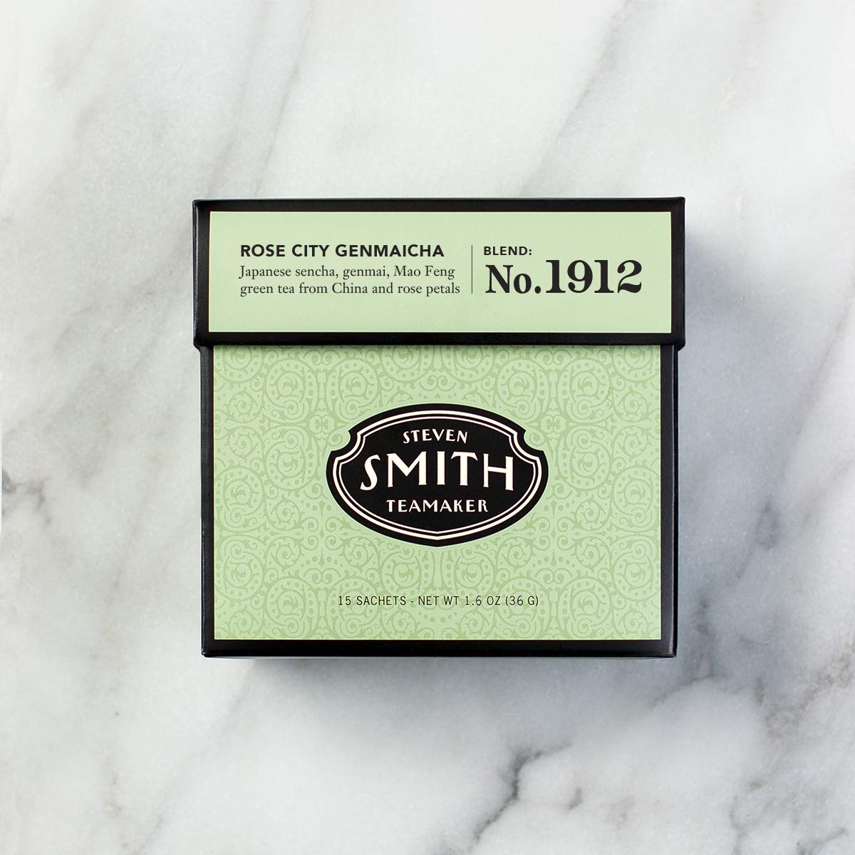 STEVEN SMITH TEAMAKER Smith Teamaker | Rose City Genmaicha No. 1912 - Sencha, Genmai, Mao Feng Green Tea & Rose Petals