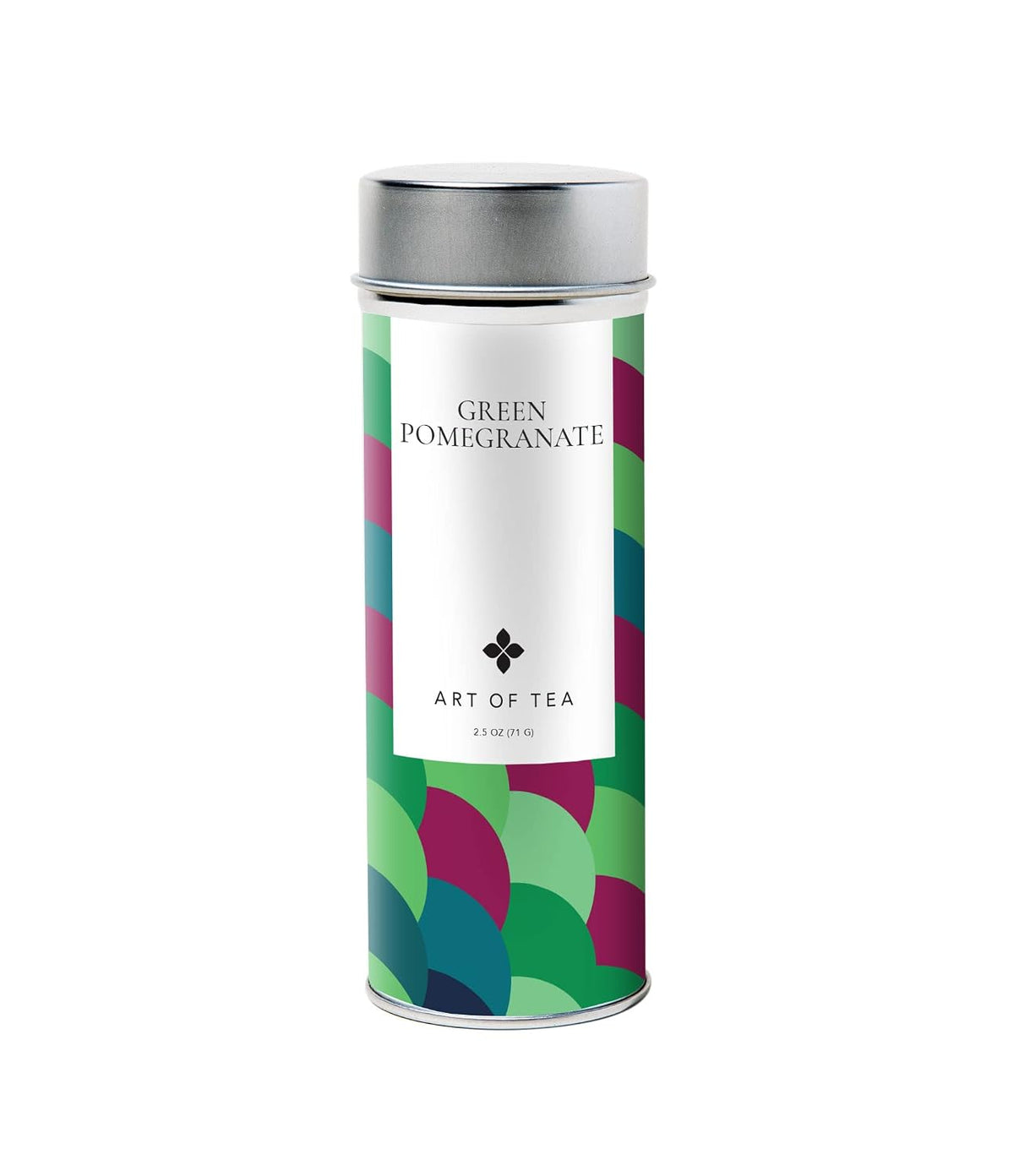 Art of Tea, Organic Green Pomegranate Green Tea 2.5oz, Artisan Loose Leaf Tea Tin