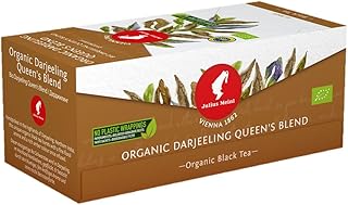 Julius Meinl Organic Darjeeling Queen's Blend Black Tea 25ct - Plastic Free Packaging & Biodegradable Filter