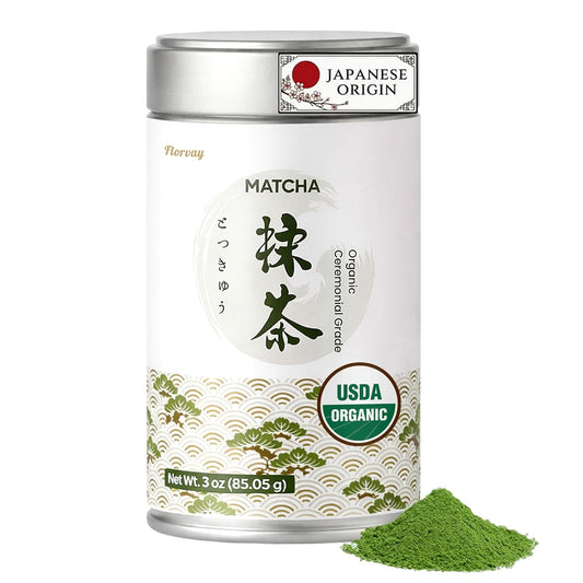 Japanese Ceremonial Grade Matcha Powder – USDA Organic, 3oz Tin, Smooth Taste with Low Bitterness, Calm, Clear Energy, Pure Matcha