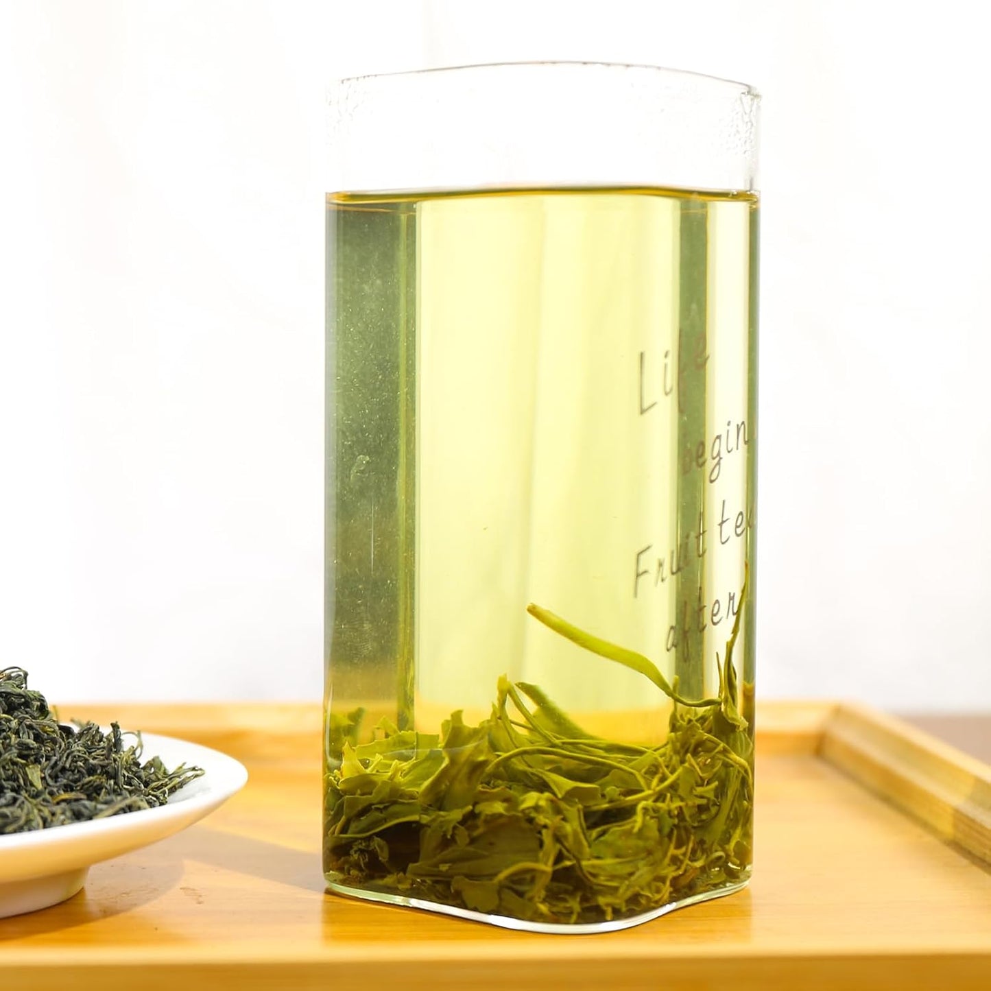 FullChea - Maojian - Chinese Yunwu Green Tea - Green Tea Loose Leaf - Mao Jian Tea - Refreshing Brisk - Improve Focus (8.8oz / 250g)