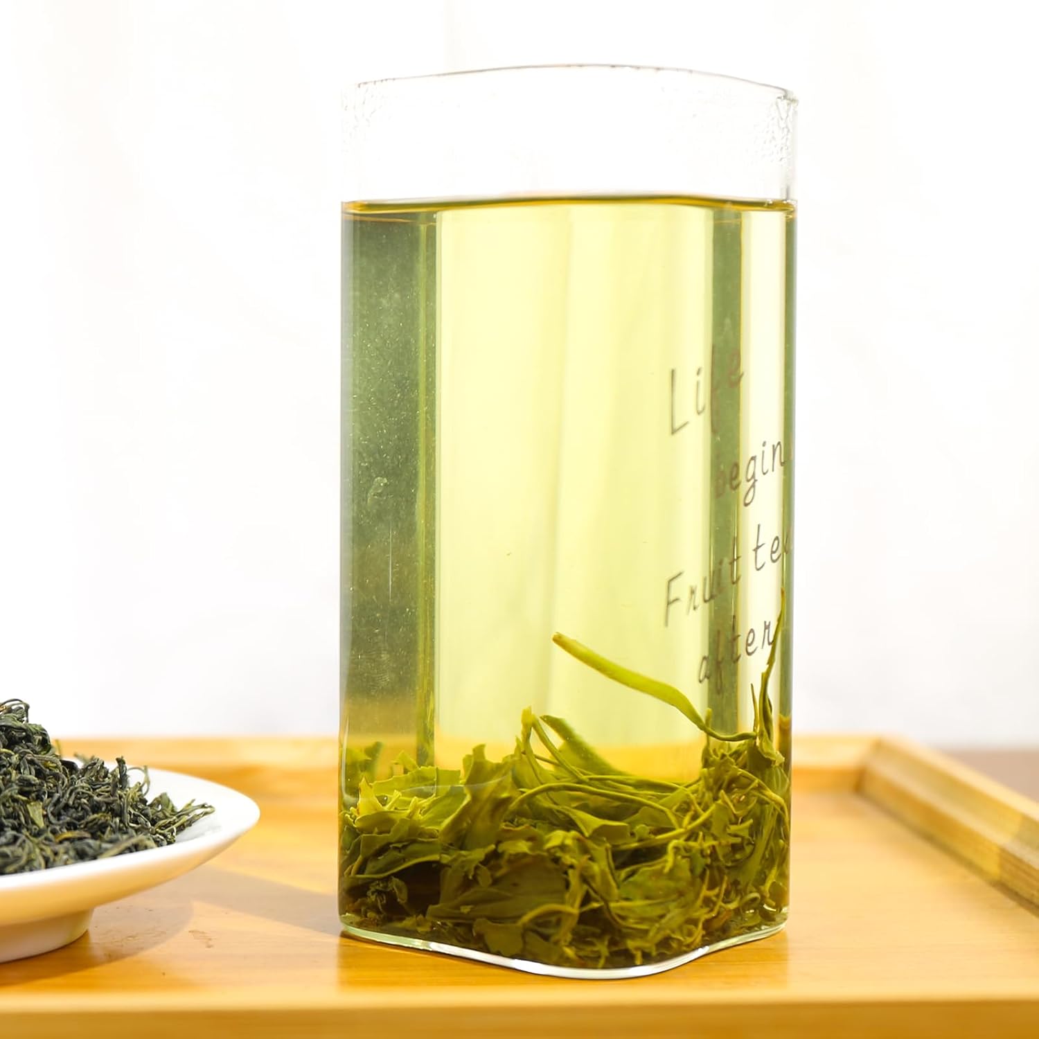 FullChea - Maojian - Chinese Yunwu Green Tea - Green Tea Loose Leaf - Mao Jian Tea - Refreshing Brisk - Improve Focus (8.8oz / 250g)