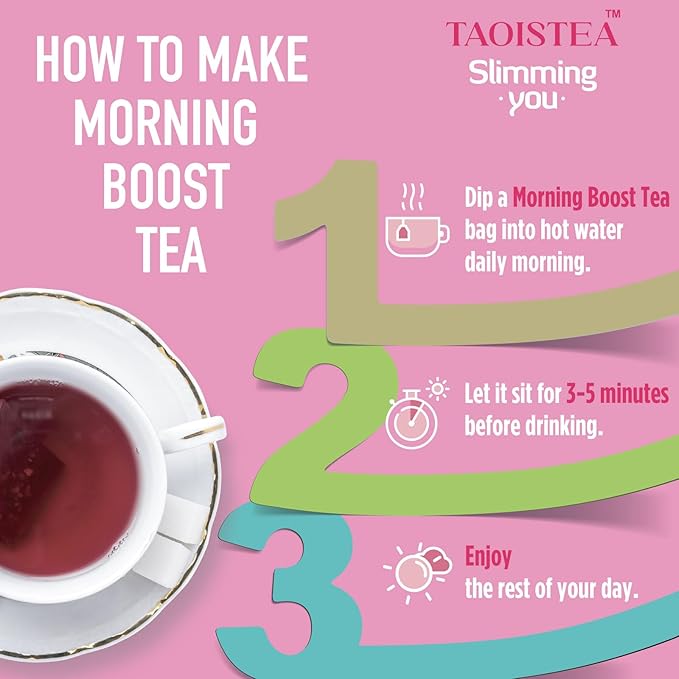 Morning Boost Tea (2 Pack), All Natural Herbal Tea, Non-GMO, Vegan (28 Tea Bags Total)