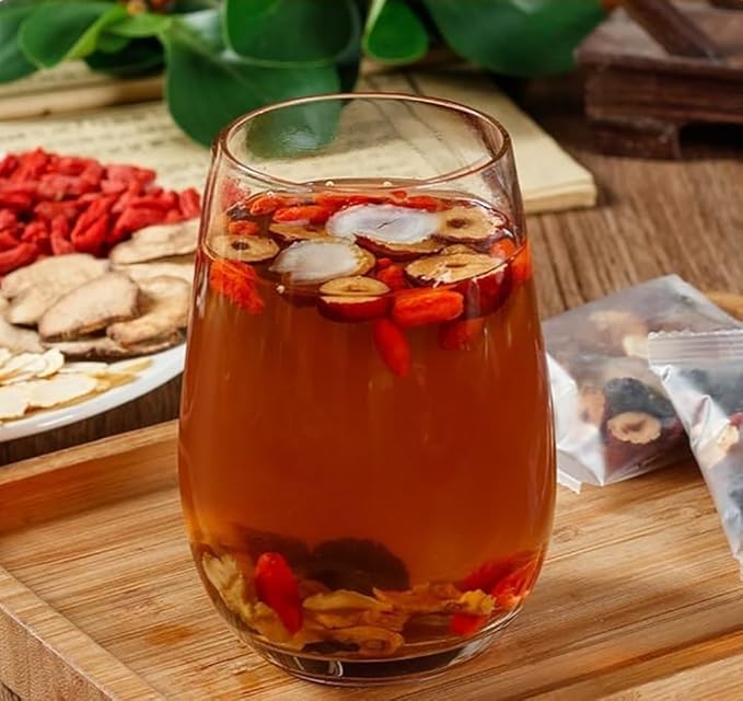 Ginseng Six Treasure Tea - Ginseng Five Treasure, Organic Herbal Tea, Chinese