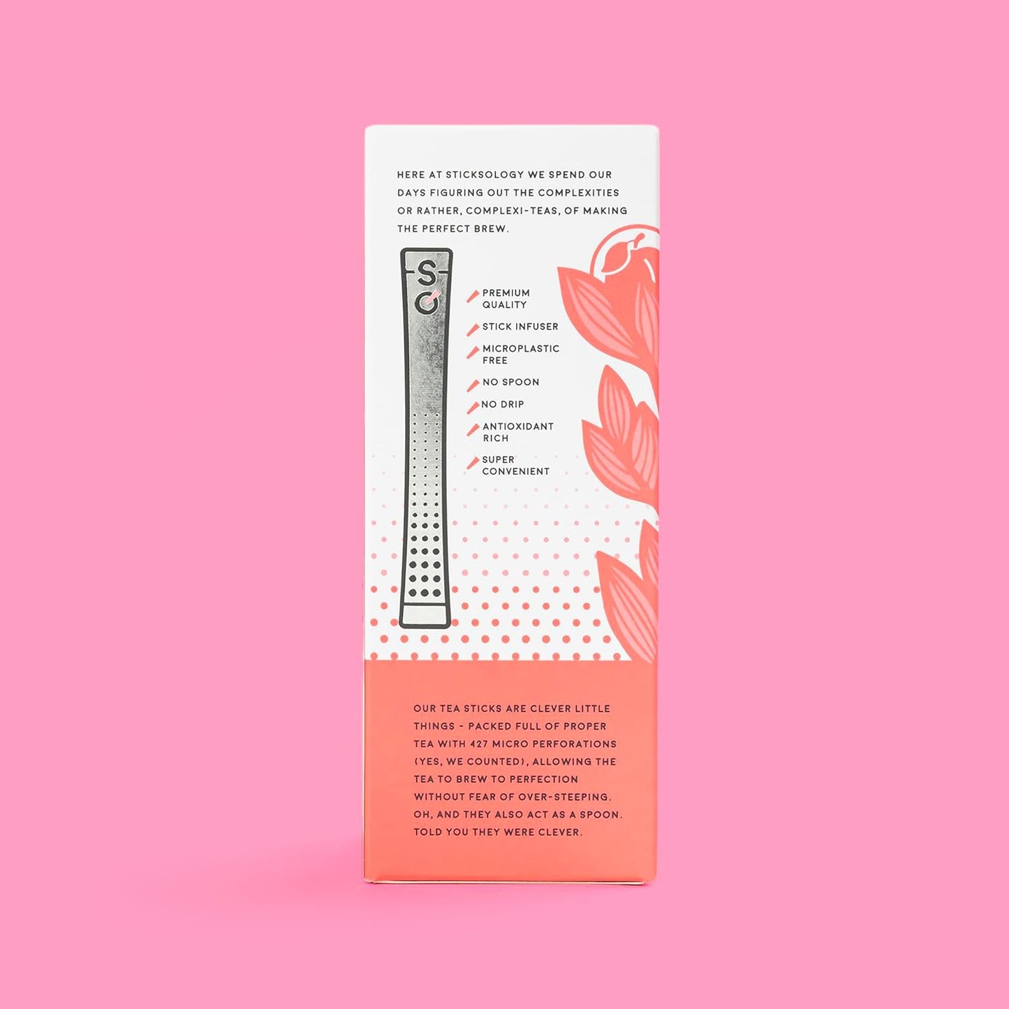 Sticksology Perfectly Peach Tea Sticks - Fruit Tea