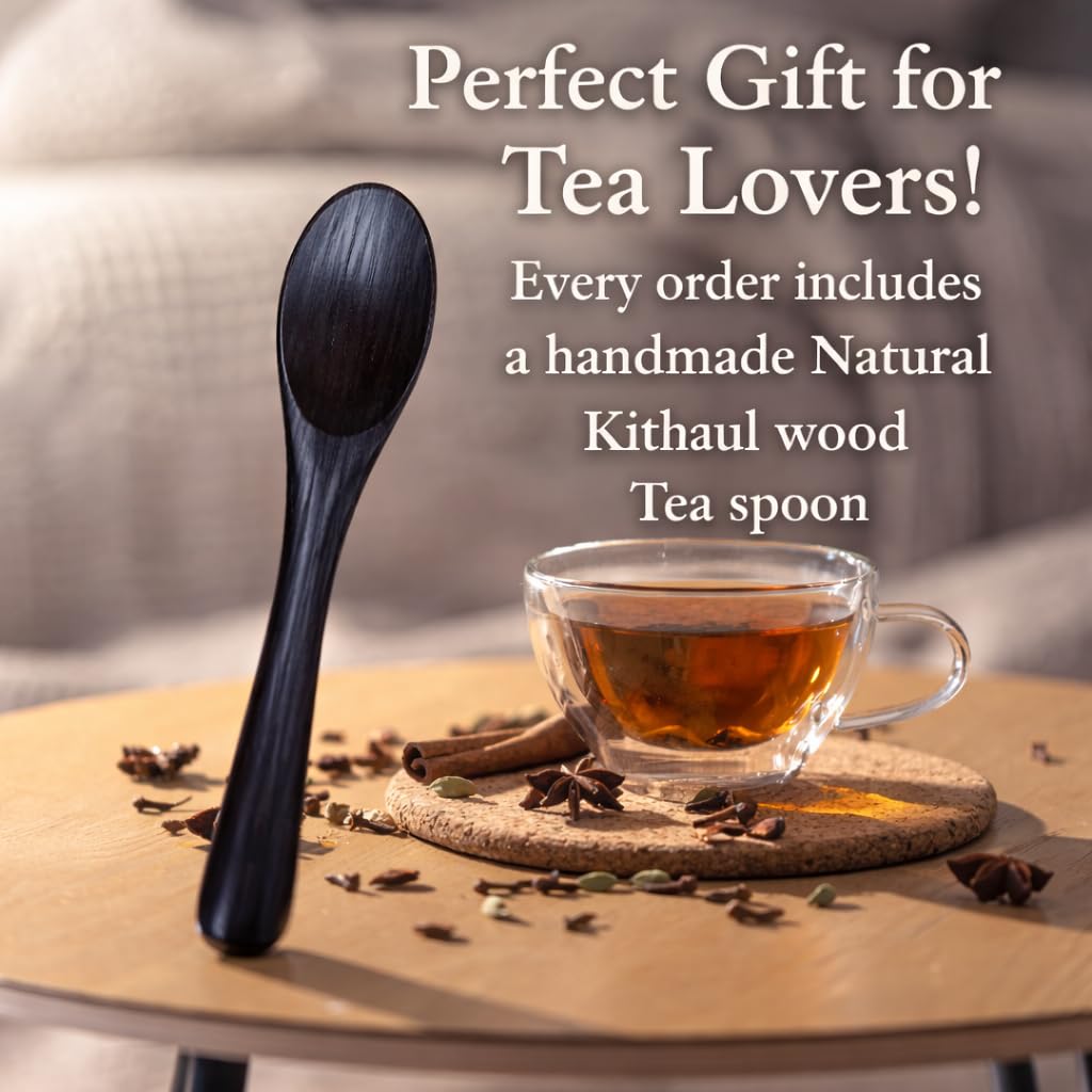 Lumbini Ceylon Black Tea BOPF Loose Leaf | Single Origin Sri Lanka Rainforest Tea | Rich Full-Bodied Flavor | Includes Wooden Tea Spoon (800g (400g 2packs))