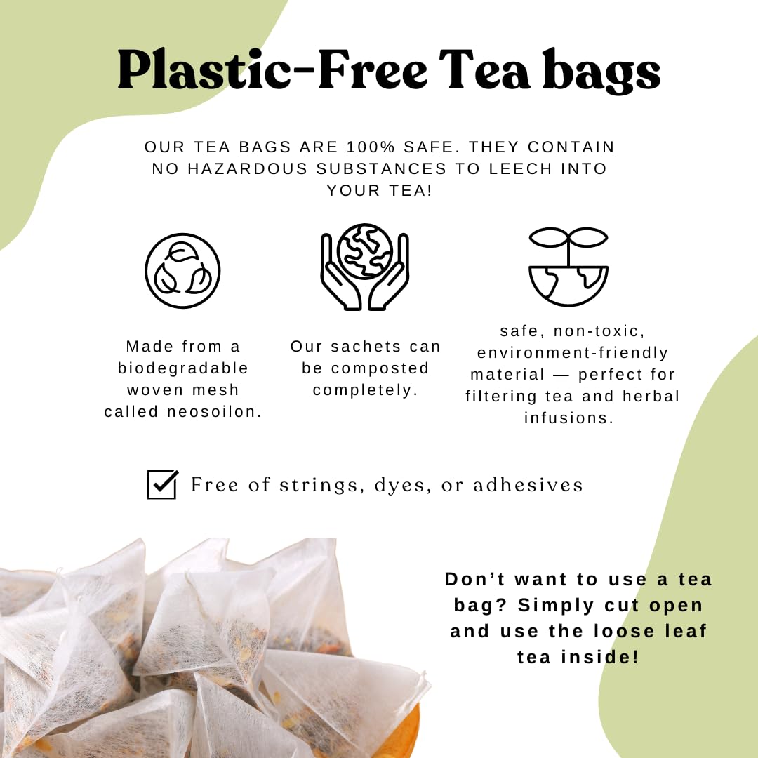 Organic Dandelion Root Tea Loose Leaf Tea Bags – Liver Detox Tea, Liver Cleanse Tea, Dandelion Tea Organic, Liver Tea, Ginger, Rooibos, Turmeric, Caffeine Free AIP Paleo Cleansing Herbal Blend, 15 Count