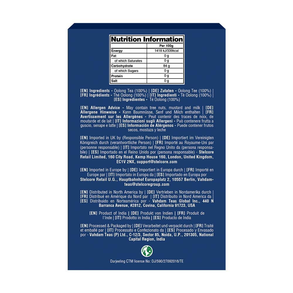 VAHDAM High Mountain Oolong Teabags(100 Count)High Grown