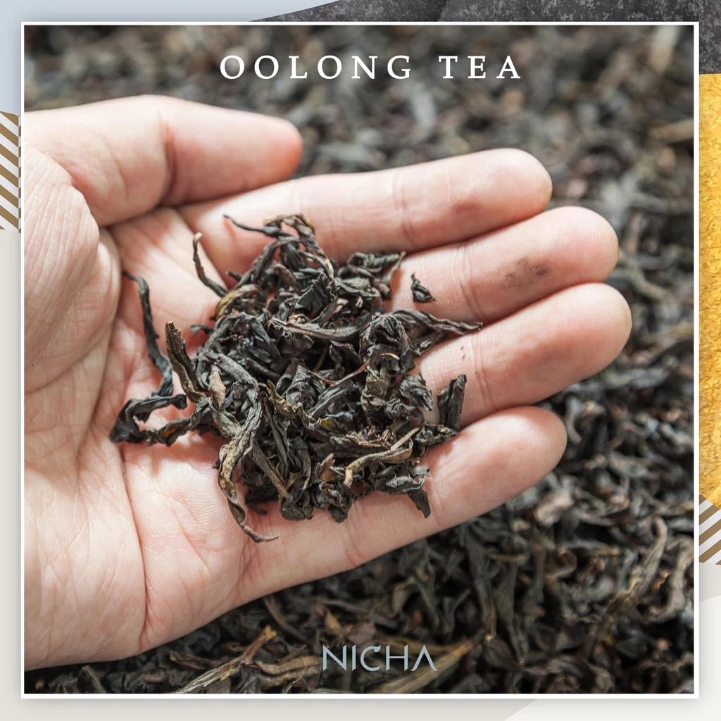 นิชา Aromatic Osmanthus Oolong Tea Bags – Premium Wulong Tea Sachets – Delicate Floral Scent & Smooth Flavor – Hot & Cold Brew (2.5g x 25 Sachets)