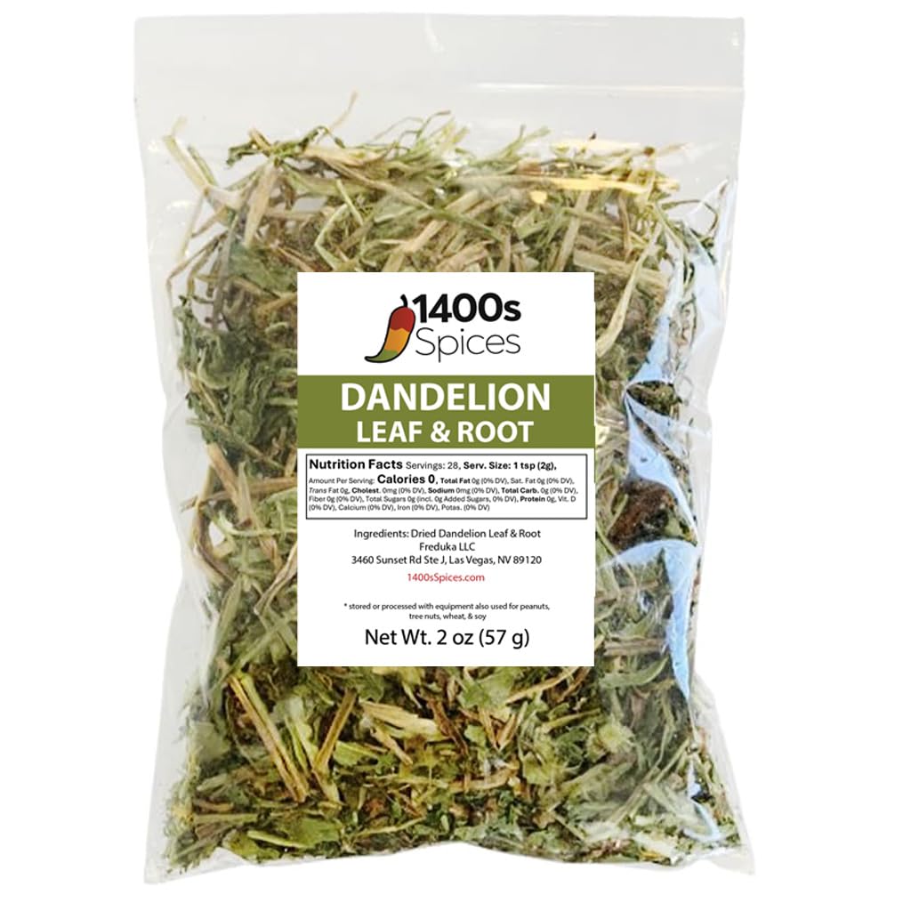 1400S SPICES 2oz Dandelion Leaf & Root Herbal Tea Diente de Leon Hoja Seca