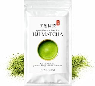 JEAU CHAU Uji Matcha Powder from Kyoto Japan - Ceremonial Grade 3.5oz (100g) - Premium Japanese Green Tea Powder for Latte, Baking & Traditional Tea - 50 Servings