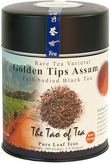 The Tao of Tea, Golden Tips Assam Black Tea, Loose Leaf, 3.5 Ounce Tin