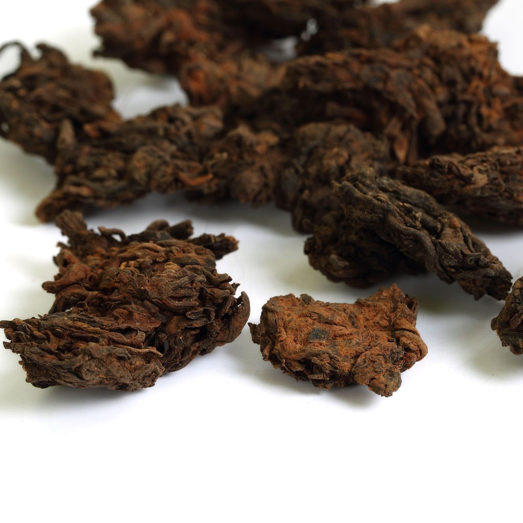 GOARTEA Puerh Tea Cake 100g / 3.5oz 2005 Year Ripe Shu Supreme Yunnan Aged Natural Tuo Head - Chinese Yunnan Puer Pu'er Pu-erh Tea - Tuocha