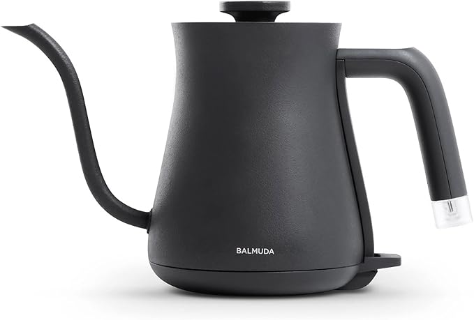 Balmuda The Kettle, Electric Gooseneck Kettle, Lightweight, Stainless Steel, 0.6L (20fl oz) Capacity, Neon Light Indicator