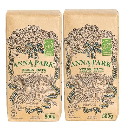 Anna Park Organic Yerba Mate Loose Leaf Tea – Gluten-Free - Naturally Aged, from Argentina, 1.1 lb - 2 Packs
