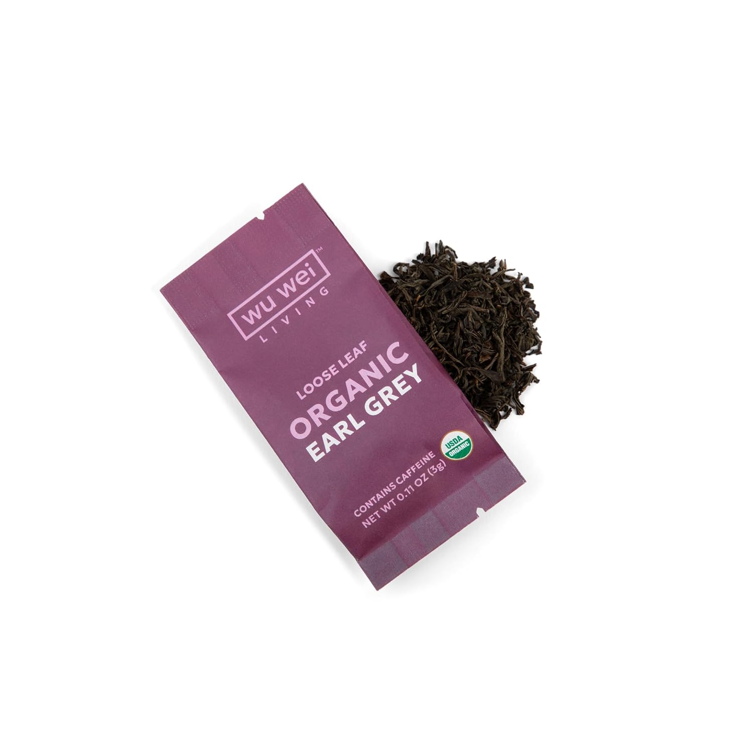 Organic Earl Grey Loose Leaf Tea, USDA Organic Certified, Citrusy and Floral, Single Serve Loose Leaf Tea (32-Pack), Limited Small Batch, Single Origin, Whole Leaf Tea,