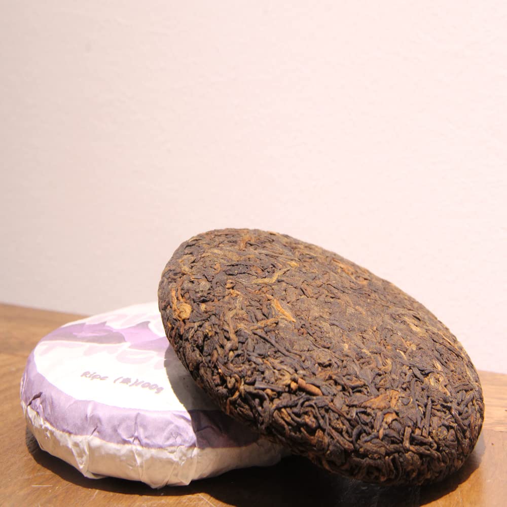 LWXLJMJZC Pu-erh Tea, Ripe Cake, Aged 2020, 3.53oz
