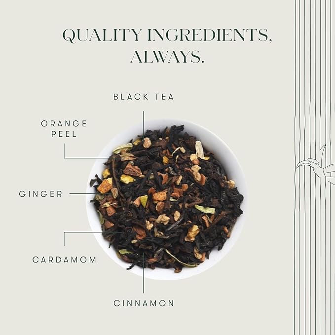 Luxmi Estates - Orange Spice - Organic Black Darjeeling Tea - Loose Leaf - 100g (50 cups), Limited Fall Tea, Special Edition Autumn Tea, Smooth