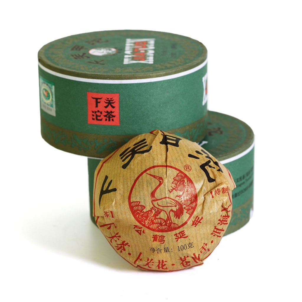 Puerh Tea Cake 100g / 3.52oz 2016 Year Raw Sheng Xiaguan Tuocha Jiaji Chinese Yunnan Puer Pu'er Pu-erh Tea - Tuocha Boxed