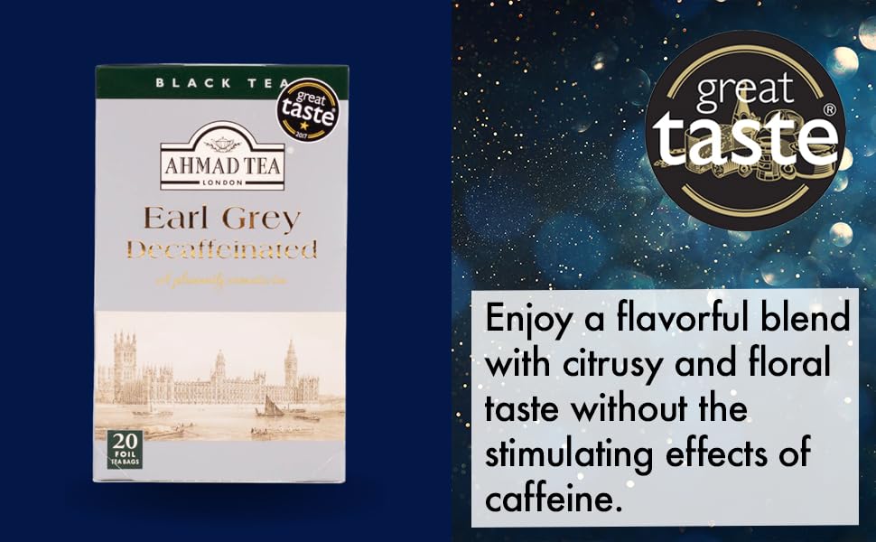 Ahmad Decaf Earl Grey Tea - 20 Teabags