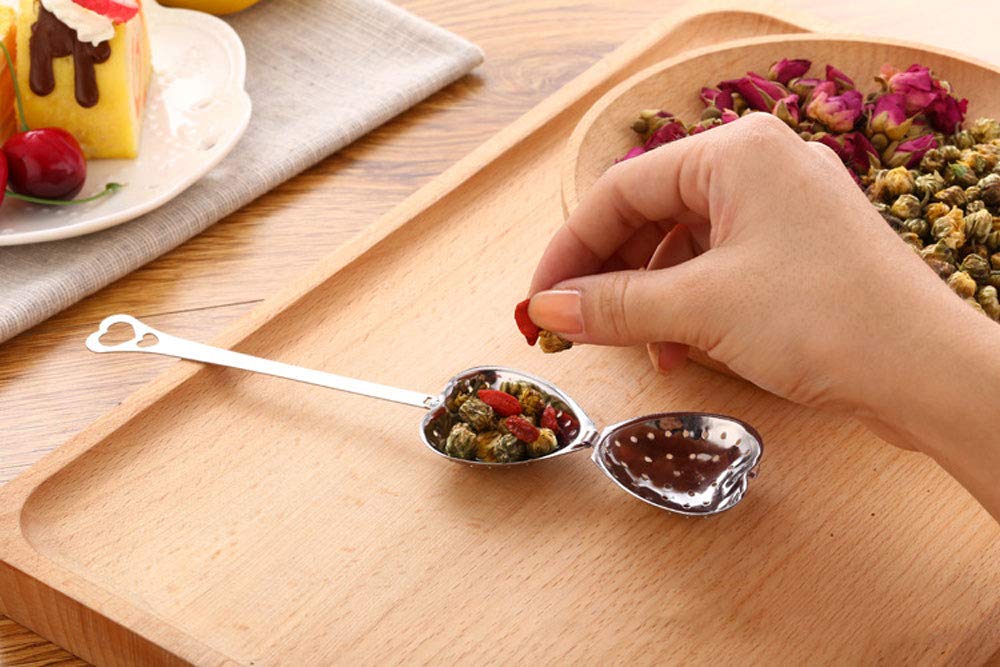 HSKOTEA 20PCS Tea Infuser, Tea Strainer with Handle, Premium Tea Infusers for Loose Tea, Tea Steeper for Tea Flavoring Herbal