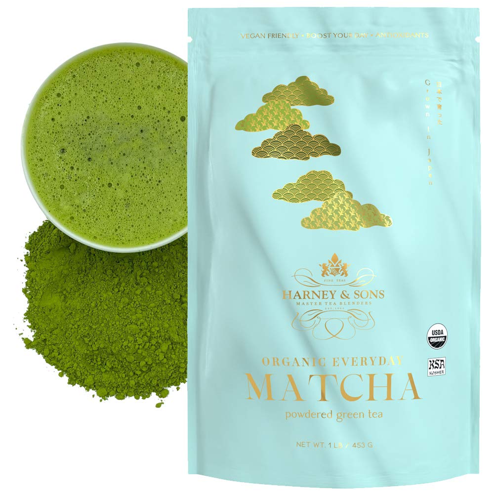 Harney & Sons Organic Everyday Matcha, 16oz Bag Powdered Matcha Tea