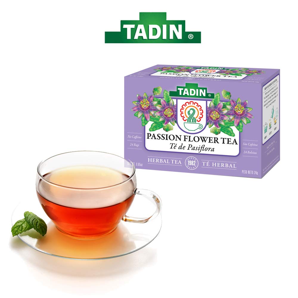 Tadin Tea, Pasiflora - Passion Flower Tea, 72 Tea Bags - Relax Mind Muscle Pasiflora - PACK OF 3