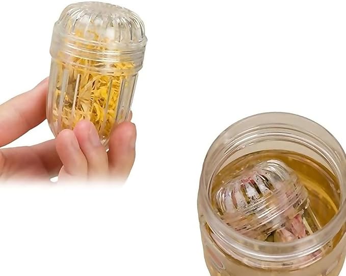 2PCS Fruit Infuser Wide Mouth Bottle Tea Infuser Tea Infuser Ball Transparent Tea Strainer Tennis Ball Plastic Mesh Tea Ball Tea Strainer Strainer