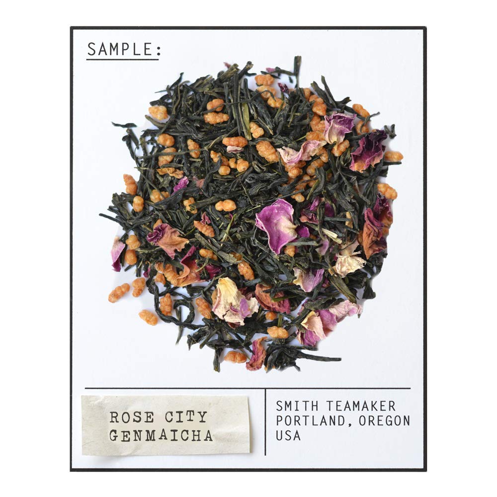 STEVEN SMITH TEAMAKER Smith Teamaker | Rose City Genmaicha No. 1912 - Sencha, Genmai, Mao Feng Green Tea & Rose Petals