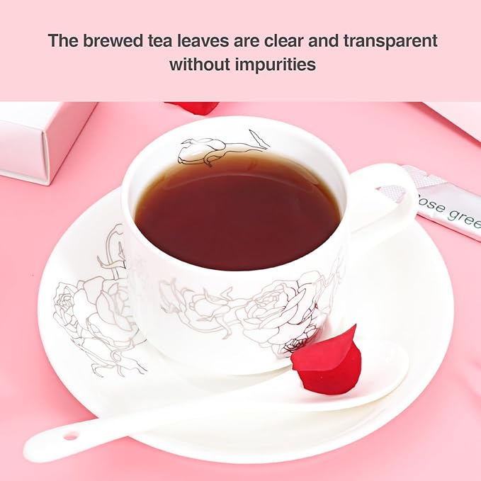 Taiping HK Rose Instant Black Tea Classic-100% Tea Leaves 30 Single Serve Stick Packs Unsweetened No Additives On-the-Go for Travel, Work, Outdoors , Helps Support Digestive Health Hot or Iced Teas (30Count)