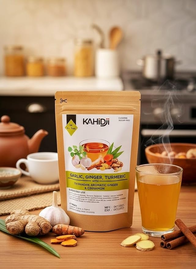 GARLIC, GINGER, TURMERIC with PANDAN, AROMATIC GINGER & CINNAMON - 30 teabags